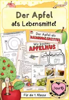 Vorschau - Arbeitsblätter - Apfel | Apfel als Lebensmittel | Arbeitsblätter, Tafelmaterial, Rezept - Deckblatt