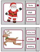 Vorschau - Stationenlernen - Christmas Klammerkarten für Englisch - Seite 1