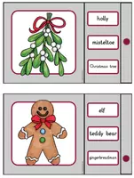 Vorschau - Stationenlernen - Christmas Klammerkarten für Englisch - Seite 3