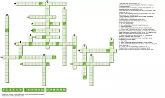 Vorschau - Arbeitsblätter - Deckblatt Kreuzworträtsel Mendel - Seite 1
