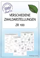 Vorschau - Arbeitsblätter - Verschiedene Zahldarstellungen - ZR 100 - Deckblatt