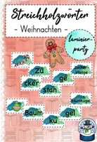 Vorschau - Spiele - Streichholzschachtelwörter - Weihnachten - Deckblatt