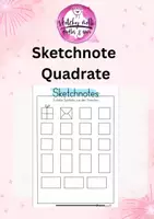 Vorschau - Mal- und Bastelvorlagen - Sketchnote Übungen vom Quadrat zu Symbolen - Seite 3