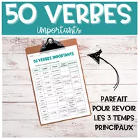 Vorschau - Klassenarbeiten - 50 verbes clé : passé, présent et futur - Seite 1