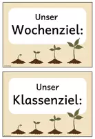 Vorschau - Präsentationen/Tafelbilder - Ziel der Woche/ Klassenziel - Aushang, Tafelmaterial (Klasse 1-4) - Seite 3