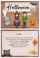 Vorschau - Spiele - Lesekartei mit Fragen: Halloween - Seite 2