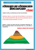 Vorschau - Arbeitsblätter - Atlasführerschein: HÖHENLINIEN - Anleitung und Übungsaufgaben - Erdkunde für die Sek 1 - Seite 2