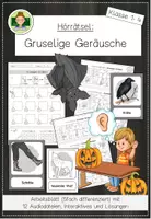 Vorschau - Arbeitsblätter - Halloween (Hörrätsel und Geräusche): Hörverstehen und auditive Wahrnehmung fördern (Grundschule Musik Klasse 1–4) - Seite 1