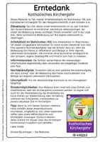 Vorschau - Arbeitsblätter - Erntedank (evangelisch): Arbeits- und Textblatt im Sketchnotes-Stil - Seite 1