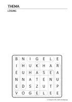 Vorschau - Arbeitsblätter - Buchstabengitter Tiere Kl. 1./2. - Seite 1