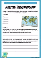 Vorschau - Arbeitsblätter - KARTENARBEIT IM ATLAS: MAßSTAB - Anleitung und Übungsaufgaben (Teil des Atlasführerscheins) - Erdkunde für die Sek 1 - Seite 2