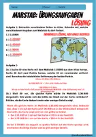Vorschau - Arbeitsblätter - KARTENARBEIT IM ATLAS: MAßSTAB - Anleitung und Übungsaufgaben (Teil des Atlasführerscheins) - Erdkunde für die Sek 1 - Seite 3