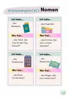 Vorschau - Spiele - Lesespiel zusammengesetzte Nomen Ich habe wer hat ? Deutsch Lesekette - Seite 2