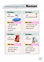 Vorschau - Spiele - Lesespiel zusammengesetzte Nomen Ich habe wer hat ? Deutsch Lesekette - Seite 3