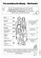 Vorschau - Arbeitsblätter - Personenbeschreibung Übungspaket - Seite 1