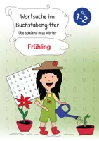 Vorschau - Arbeitsblätter - Wortsuche im Buchstabengitter Frühling Kl. 1./2. - Deckblatt