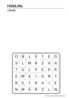 Vorschau - Arbeitsblätter - Wortsuche im Buchstabengitter Frühling Kl. 1./2. - Seite 2
