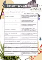 Vorschau - Spiele - Tandemquiz Steinzeit - 5. Klasse - kooperatives Üben - Seite 3
