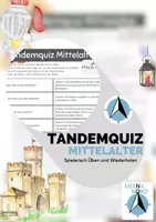 Vorschau - Spiele - Tandemquiz Mittelalter - 6. Klasse - Differenziert - Deckblatt