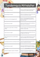 Vorschau - Spiele - Tandemquiz Mittelalter - 6. Klasse - Differenziert - Seite 3