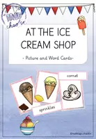 Vorschau - Bildkarten - At the Ice Cream Shop_picture and word cards - Deckblatt