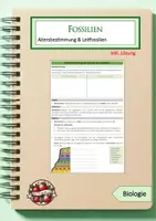 Vorschau - Arbeitsblätter - Altersbestimmung von Fossilien & Leitfossilien - Deckblatt