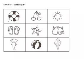 Vorschau - Stationenlernen - Sommer Memolauf - Staffelspiel mal anders - Seite 1