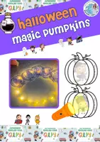 anteprima - Flashcard - Halloween magic pumpkins - Pagina di copertina