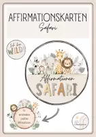 Vorschau - Bildkarten - Affirmationskarten Safaritiere - Deckblatt