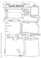 Vorschau - Arbeitsblätter - Sankt Martin - (katholisch): Arbeitsblatt und Text im Sketchnotes-Stil - Seite 2