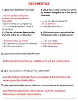 Vista previa - Hojas de trabajo - Día de los Muertos: Lectura - Actividades y Rompecabezas 3º - 5º - página 3
