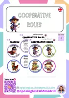 Vista previa - Hojas de trabajo - Cooperative roles @oposinglescammadrid - Portada