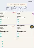 Vorschau - Stundenentwürfe - Canciones sobre las Redes Sociales - Medios de comunicación - Deckblatt