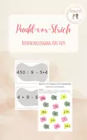 Vorschau - Arbeitsblätter - Rechenspaziergang Punkt vor Strich Klasse 4 - Deckblatt