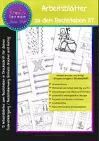 Vorschau - Unterrichtsreihen - Deutsch: Buchstaben X und Y in Druckschrift - Arbeitsblätter für den Schreiblehrgang - Deckblatt