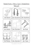 Vorschau - Unterrichtsreihen - Deutsch: Buchstaben X und Y in Druckschrift - Arbeitsblätter für den Schreiblehrgang - Seite 2