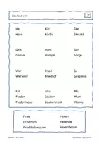 Vorschau - Arbeitsblätter - Halloween - Leseaufgaben für leseschwache Kinder - Seite 1