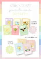 Vista previa - Refuerzo / NEE / Materiales de apoyo - Tarjetas de Afirmaciones para niños - Portada