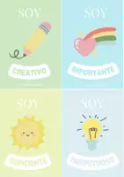 Vista previa - Refuerzo / NEE / Materiales de apoyo - Tarjetas de Afirmaciones para niños - página 3