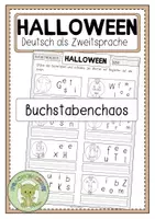 Vorschau - Arbeitsblätter - HALLOWEEN Buchstabenchaos - Deckblatt