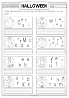 Vorschau - Arbeitsblätter - HALLOWEEN Buchstabenchaos - Seite 2