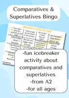 Vorschau - Spiele - Comparatives & Superlatives Bingo - ESL Classroom game - Deckblatt
