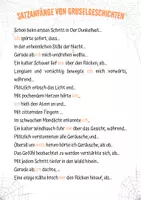 Vorschau - Merkblätter - Merkblatt: Beispiele für Satzanfänge von Gruselgeschichten - Seite 1