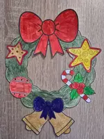 Vorschau - Mal- und Bastelvorlagen - Kunstidee Weihnachten Türkranz - Seite 3