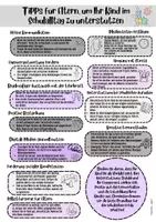 Vorschau - Arbeitsblätter - Handout für Eltern/ Elternarbeit/Classroommanagement/Tipps - Seite 1