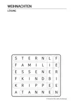 Vorschau - Arbeitsblätter - Wortsuche im Buchstabengitter Weihnachten Kl. 1./2. - Seite 2
