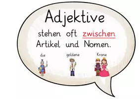 Vorschau - Präsentationen/Tafelbilder - Wortarten: Tafelmaterial Adjektive - Seite 3