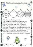 Vorschau - Arbeitsblätter - Logical Weihnachtskugeln | Leserätsel ab Klasse 2 - Deckblatt