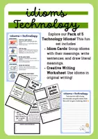 Vista previa - Hojas de trabajo - Idioms -Technology - Portada