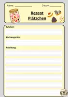 Vorschau - Arbeitsblätter - Rezept schreiben - Plätzchen - Seite 1